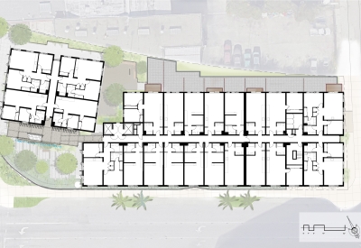 Residential plan of The Union in Oakland, CA.