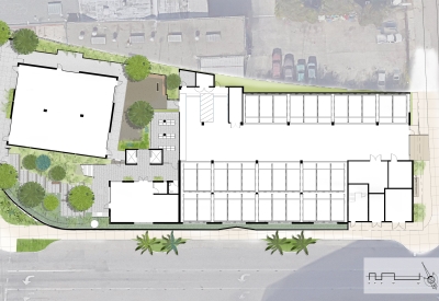 Ground level plan of The Union in Oakland, CA.