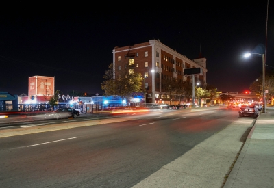 Street view of the grand opening of SPARC-It-Place in Oakland, Ca