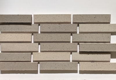 Brick mock-up for 555 Larkin in San Francisco. 