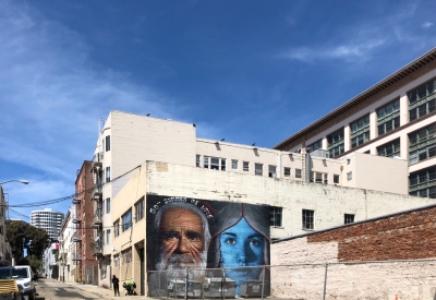 Site before construction of 921 O'Farrell in San Francisco, Ca.