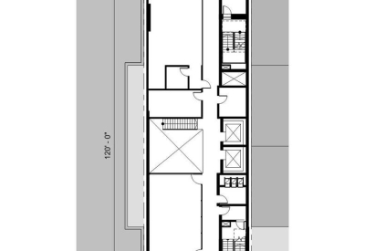 Ground level site plan for 921 O'Farrell in San Francisco, Ca.