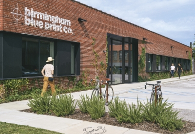 Exterior view of the Blueprint Building in Birmingham, AL.