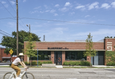 Exterior view of the Blueprint Building in Birmingham, AL.