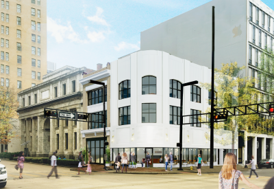 Exterior rendering 2nd & 20th in Birmingham, Alabama.