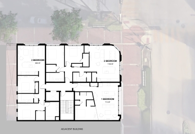 Upper level site plan for 2nd & 20th in Birmingham, Alabama.