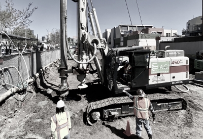 Construction site of Tahanan Supportive Housing in San Francisco