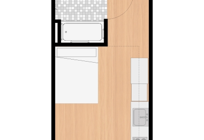 Unit plan for Tahanan Supportive Housing in San Francisco.