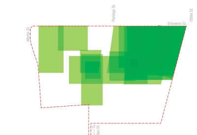 Diagram collating desired location of park indicates strong interest in one location.