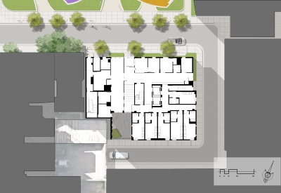 Level one site plan of Jazzie Collins in San Francisco.