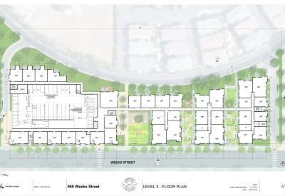 Level three site plan for Colibrí Commons in East Palo Alto, California.