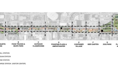 Site plan for City Walk BHAM in Birmingham, Al.