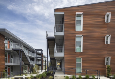 View of Rocky Hill Veterans Housing in Vacaville, California.