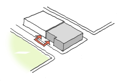 Diagram showing the building push in for 789 Minnesota in San Francisco.