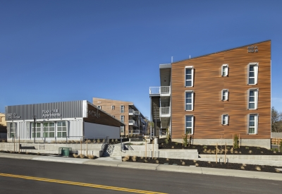 Street view of Rocky Hill Veterans Housing in Vacaville, California.