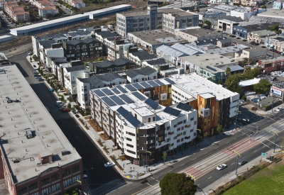 Aerial view of Armstrong Place Senior in San Francisco.