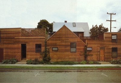 Exterior street elevation view of Spaghetti House in Berkeley, California.