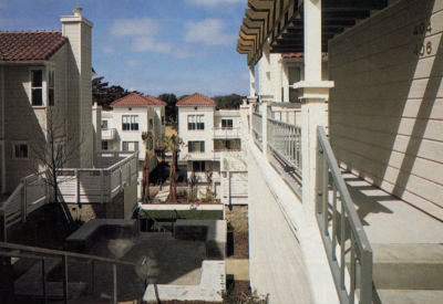 View of the courtyard at Parkview Commons in San Francisco.