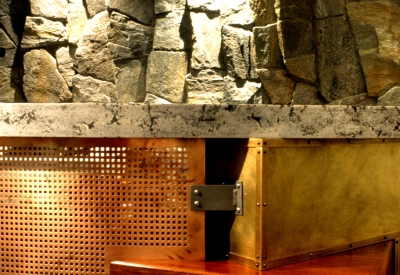 Custom reception desk at San Francisco Bar Pilots in San Francisco.