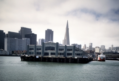 View of San Francisco Bar Pilots in San Francisco from the water.