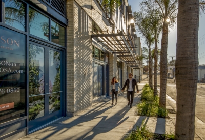 Retail spaces at Mason on Mariposa in San Francisco.