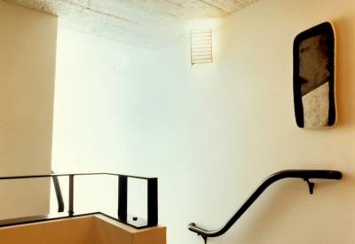 Interior detail of the stair case at 601 Fourth Street Lofts in San Francisco.