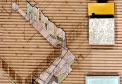 Color sketch for 355 Bryant Lofts in San Francisco.