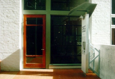 Entry door to 355 Bryant Lofts in San Francisco.