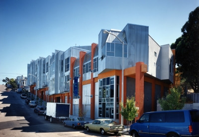 Exterior elevation of 18th & Arkansas/g2 Lofts in San Francisco.