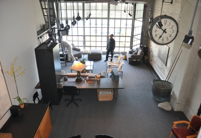 Penthouse-style loft unit at the Clock Tower Lofts in San Francisco.