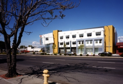 Exterior street view of Pensione Esperanza from Bird street in San Jose, California.