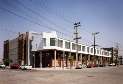 Exterior view of the lofts at 1500 Park Avenue Lofts in Emeryville, California.
