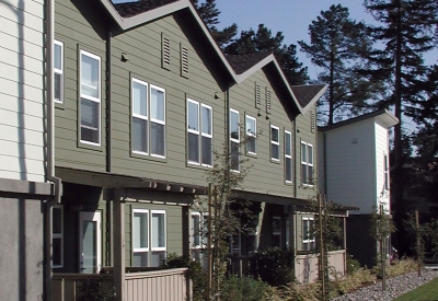 Exterior view of Stoney Pine Villa in Sunnyvale, California.