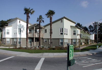 Exterior view of Stoney Pine Villa in Sunnyvale, California.