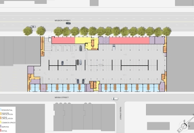 Site plan for SOMA Residences in San Francisco.