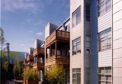 Courtyard at SOMA Residences in San Francisco.