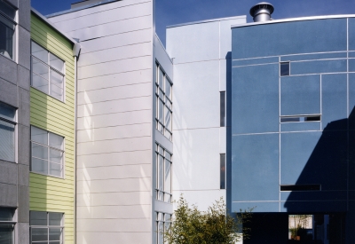 Courtyard at SOMA Residences in San Francisco.