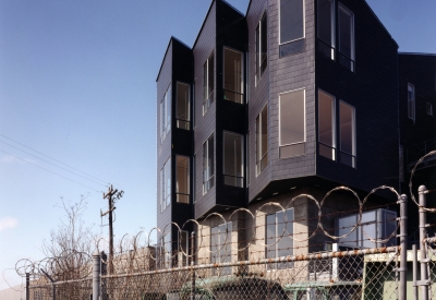 Exterior view of Indiana Industrial Lofts in San Francisco.