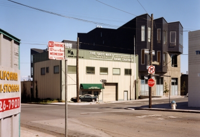 Northwestern view across 25th Street at Indiana Industrial Lofts in San Francisco.