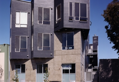 View of Indiana Street elevation at Indiana Industrial Lofts in San Francisco.
