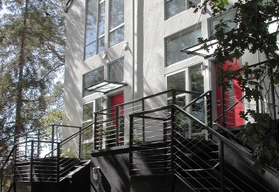 East exterior view of Iron Horse Lofts in Walnut Creek, California.