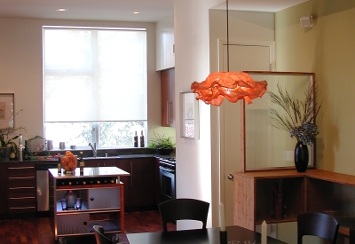 Kitchen inside a unit at Iron Horse Lofts in Walnut Creek, California.