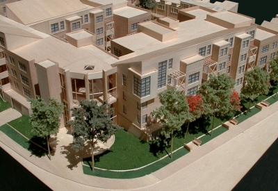 3D Model of Coggins Square in Walnut Creek, California.