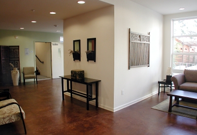 Lobby inside Mabuhay Court in San Jose, Ca.