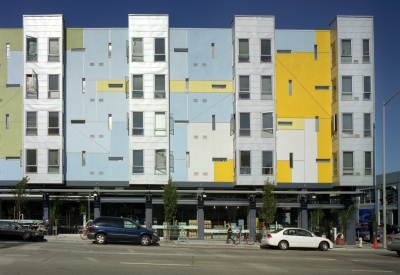 Exterior elevation of 8th & Howard/SOMA Studios in San Francisco, Ca.