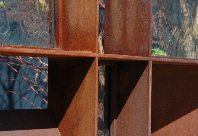 Detail of custom gate at 8th & Howard/SOMA Studios in San Francisco, Ca.