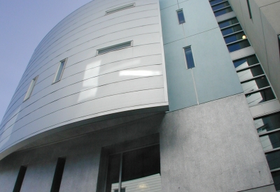 Detail of the studio entrance at 8th & Howard/SOMA Studios in San Francisco, Ca.