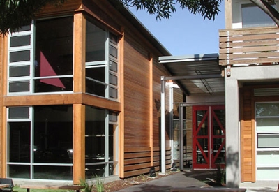Entrance to Northside Community Center in San Jose, California.
