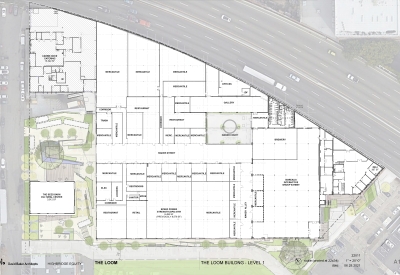 Level one site plan for The Loom