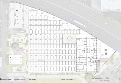 Level two site plan for The Loom.